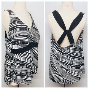 Ava & Viv Striped tanking Top NWOT
